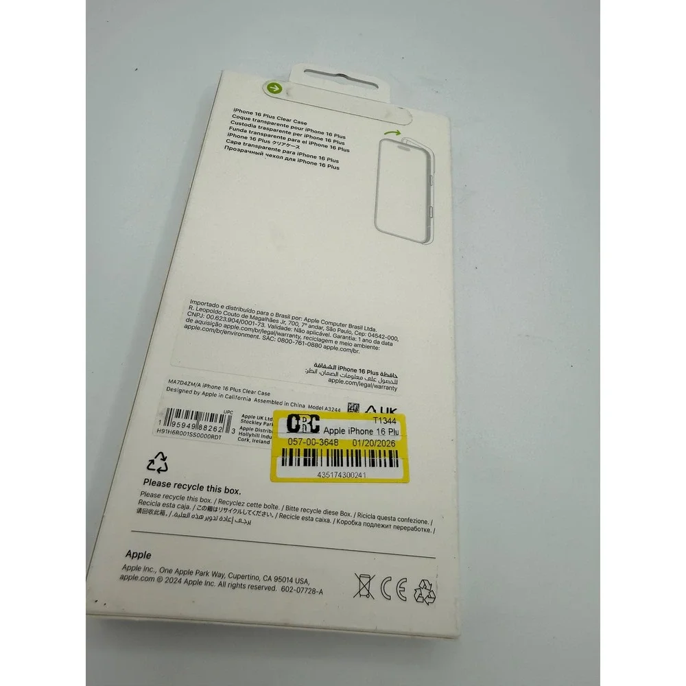 Apple Clear‎ Case iPhone 16 Plus Clear New MagSafe